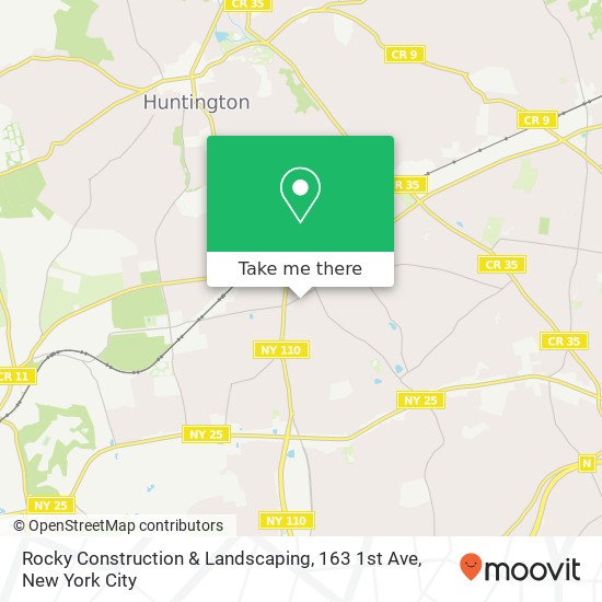 Rocky Construction & Landscaping, 163 1st Ave map