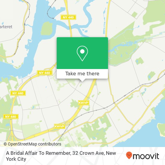 A Bridal Affair To Remember, 32 Crown Ave map