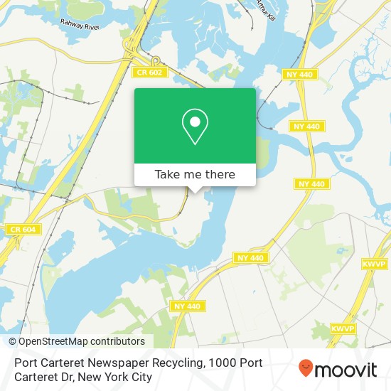 Mapa de Port Carteret Newspaper Recycling, 1000 Port Carteret Dr