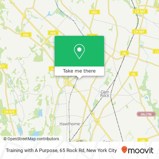 Mapa de Training with A Purpose, 65 Rock Rd