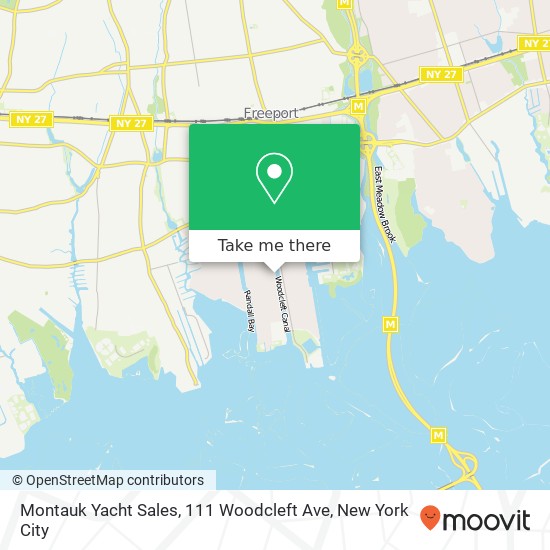 Mapa de Montauk Yacht Sales, 111 Woodcleft Ave