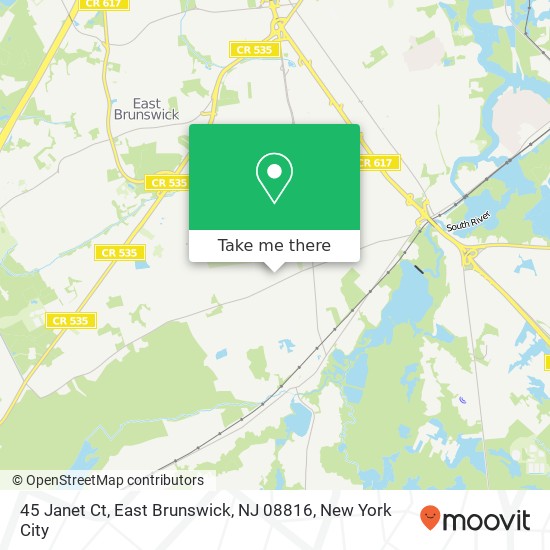 45 Janet Ct, East Brunswick, NJ 08816 map
