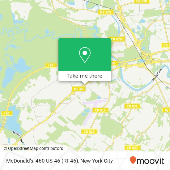 Mapa de McDonald's, 460 US-46 (RT-46)
