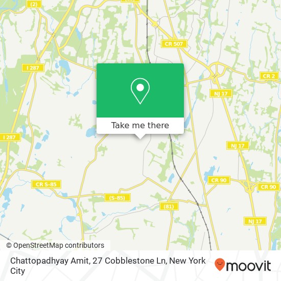 Mapa de Chattopadhyay Amit, 27 Cobblestone Ln