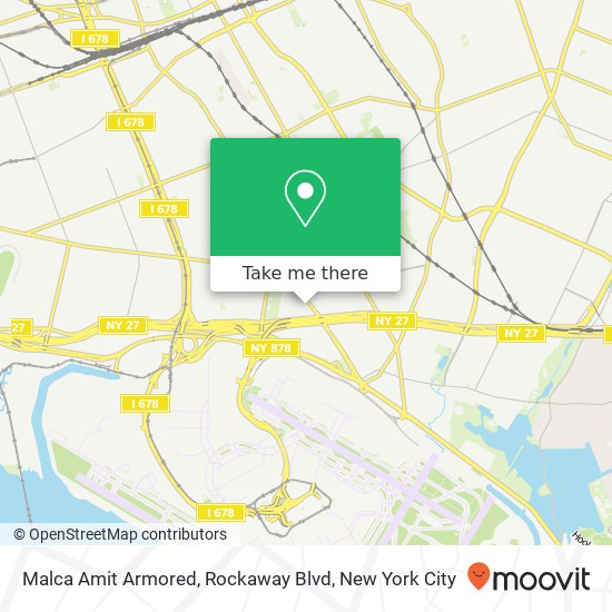 Malca Amit Armored, Rockaway Blvd map