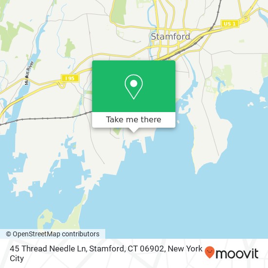45 Thread Needle Ln, Stamford, CT 06902 map