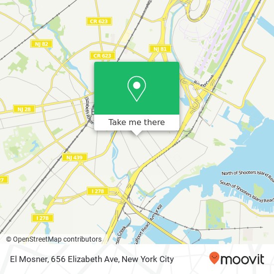 El Mosner, 656 Elizabeth Ave map