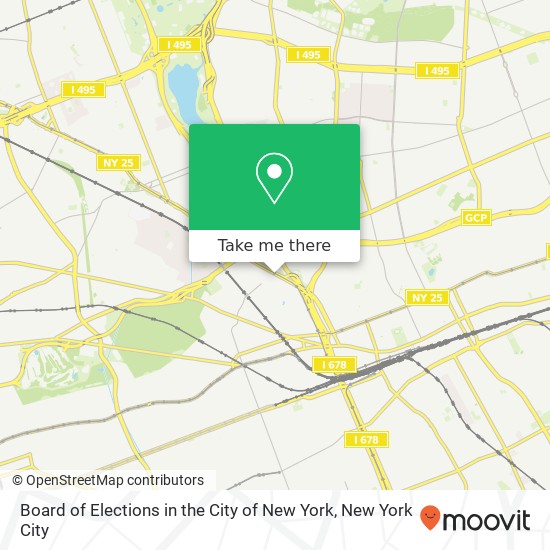 Board of Elections in the City of New York map