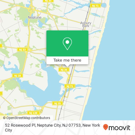 52 Rosewood Pl, Neptune City, NJ 07753 map