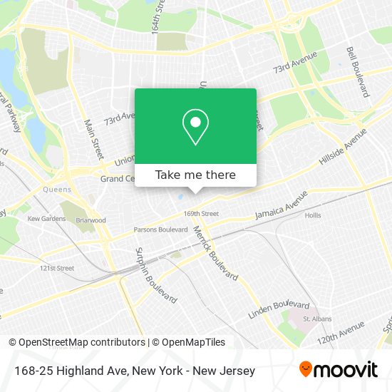 Mapa de 168-25 Highland Ave