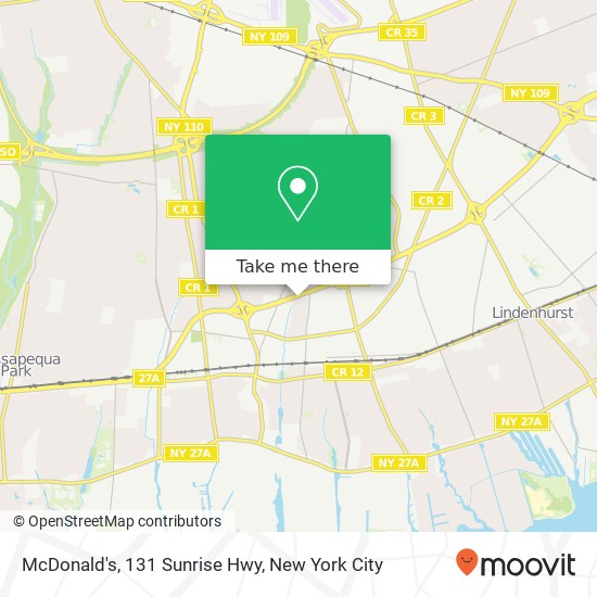 Mapa de McDonald's, 131 Sunrise Hwy