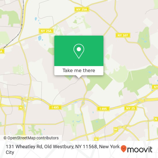 131 Wheatley Rd, Old Westbury, NY 11568 map