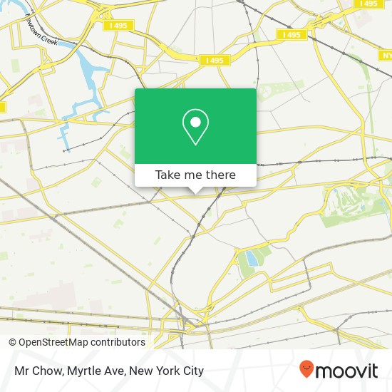 Mr Chow, Myrtle Ave map