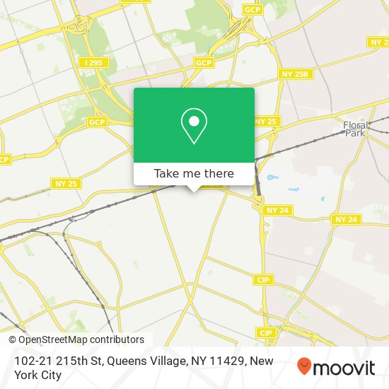 Mapa de 102-21 215th St, Queens Village, NY 11429