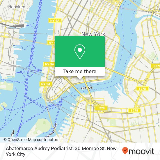 Mapa de Abatemarco Audrey Podiatrist, 30 Monroe St