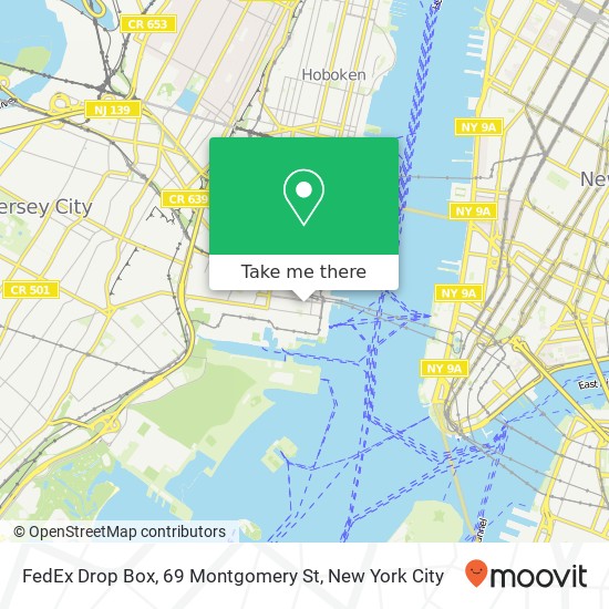 Mapa de FedEx Drop Box, 69 Montgomery St
