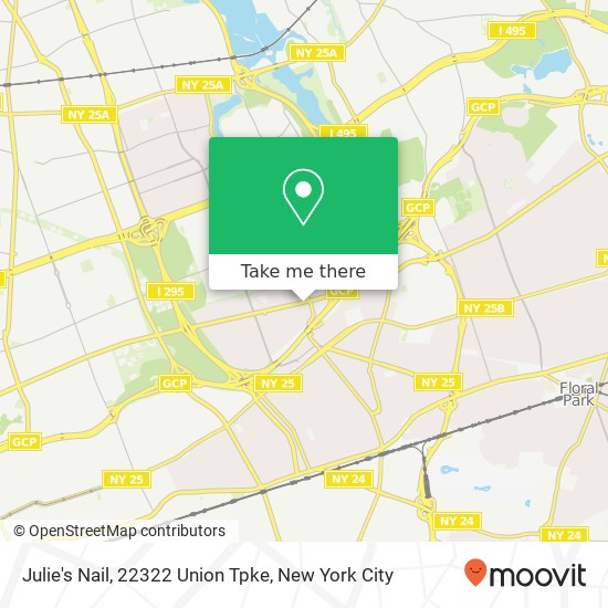 Julie's Nail, 22322 Union Tpke map