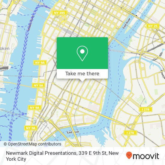 Newmark Digital Presentations, 339 E 9th St map