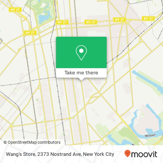 Mapa de Wang's Store, 2373 Nostrand Ave