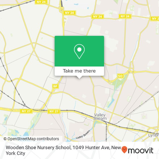 Mapa de Wooden Shoe Nursery School, 1049 Hunter Ave