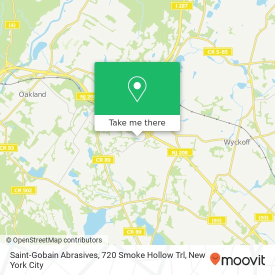 Mapa de Saint-Gobain Abrasives, 720 Smoke Hollow Trl