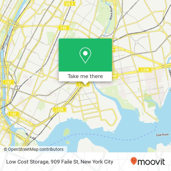 Low Cost Storage, 909 Faile St map