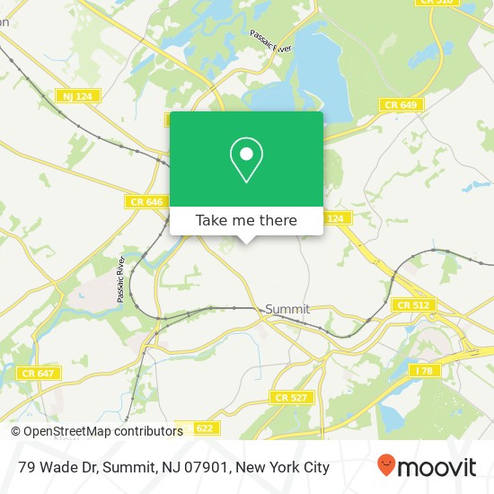 79 Wade Dr, Summit, NJ 07901 map