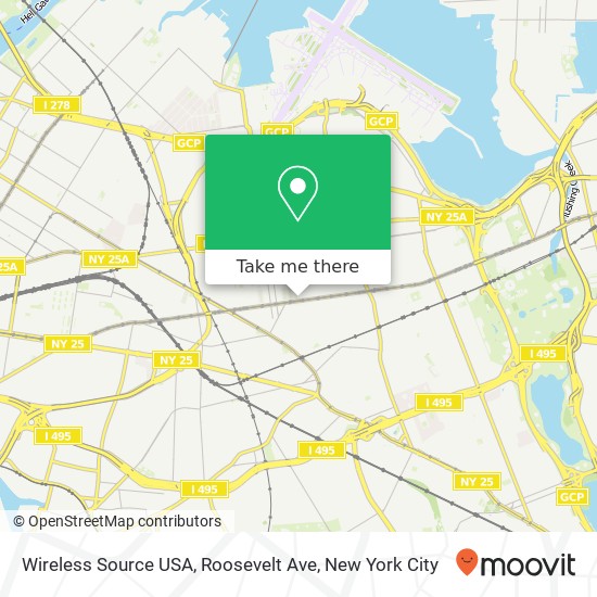 Wireless Source USA, Roosevelt Ave map