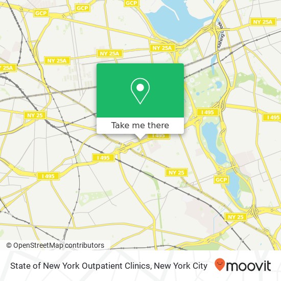 Mapa de State of New York Outpatient Clinics