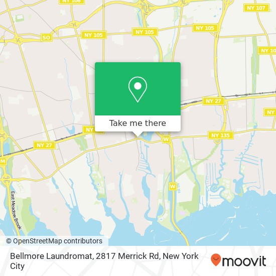 Bellmore Laundromat, 2817 Merrick Rd map