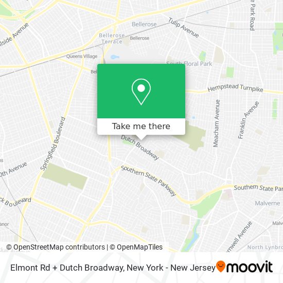Elmont Rd + Dutch Broadway map