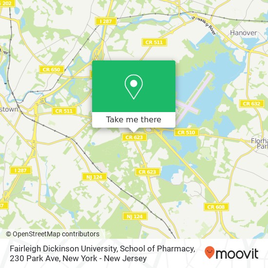 Fairleigh Dickinson University, School of Pharmacy, 230 Park Ave map