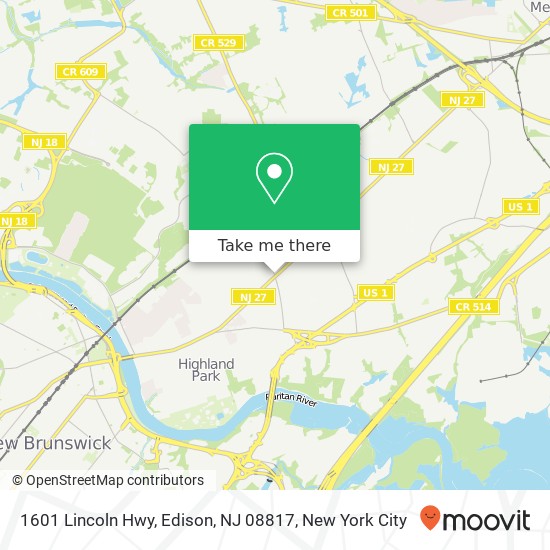 1601 Lincoln Hwy, Edison, NJ 08817 map