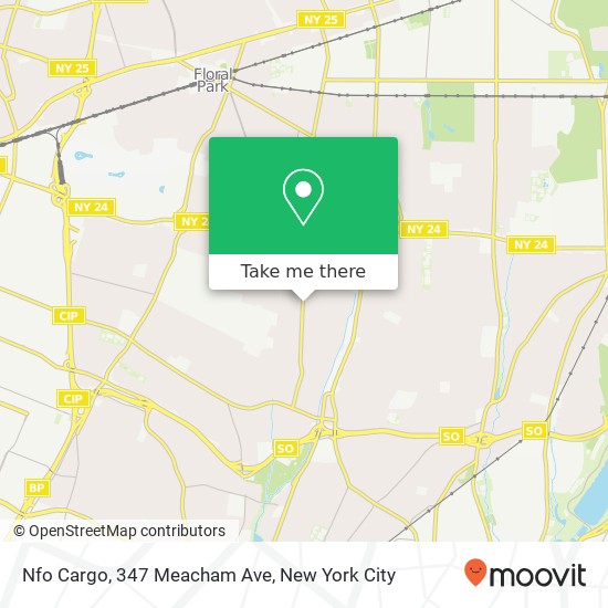 Mapa de Nfo Cargo, 347 Meacham Ave