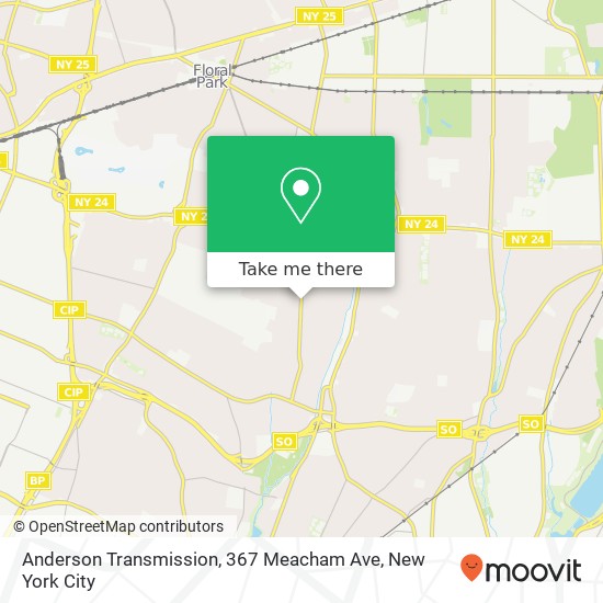 Mapa de Anderson Transmission, 367 Meacham Ave