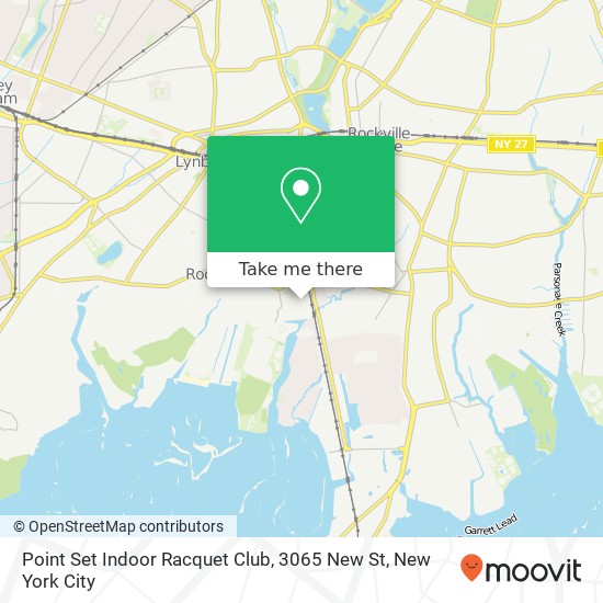 Mapa de Point Set Indoor Racquet Club, 3065 New St