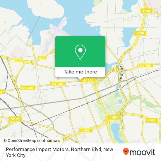 Mapa de Performance Import Motors, Northern Blvd
