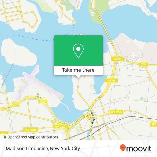 Madison Limousine map