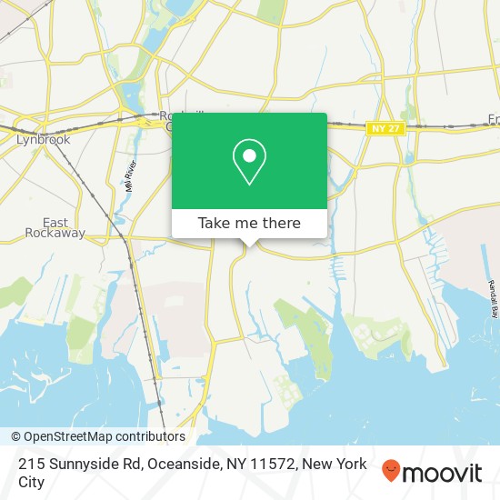 215 Sunnyside Rd, Oceanside, NY 11572 map