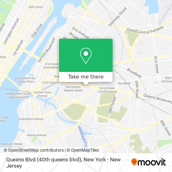 Queens Blvd (40th queens blvd) map
