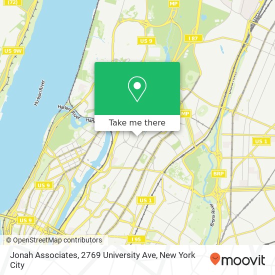 Jonah Associates, 2769 University Ave map