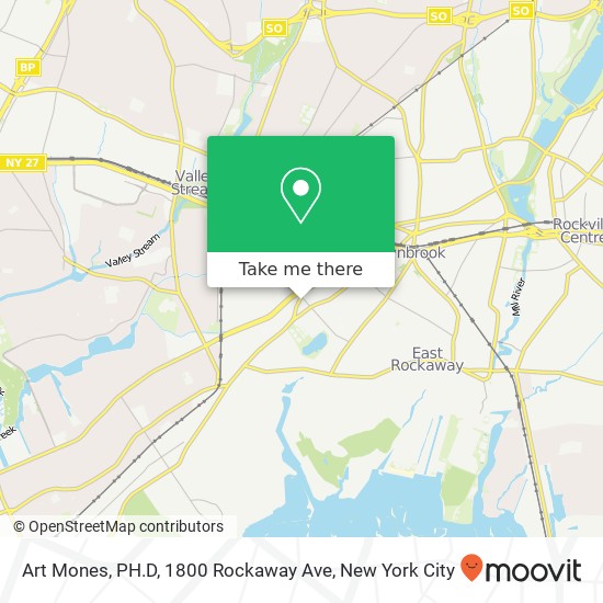 Mapa de Art Mones, PH.D, 1800 Rockaway Ave