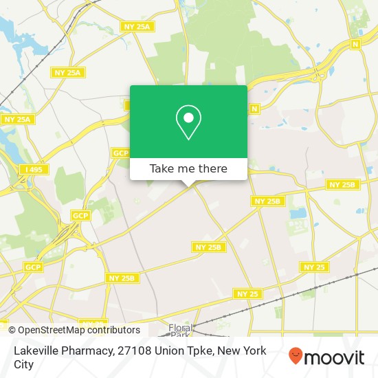 Mapa de Lakeville Pharmacy, 27108 Union Tpke