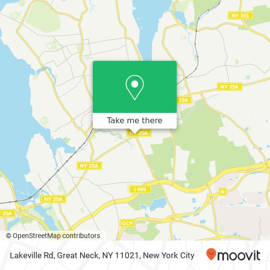 Mapa de Lakeville Rd, Great Neck, NY 11021