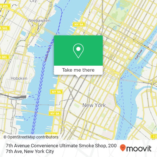 Mapa de 7th Avenue Convenience Ultimate Smoke Shop, 200 7th Ave