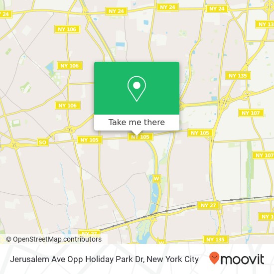 Mapa de Jerusalem Ave Opp Holiday Park Dr