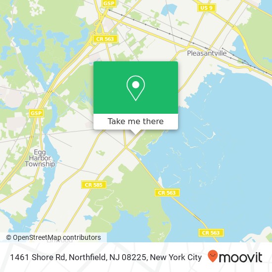 1461 Shore Rd, Northfield, NJ 08225 map
