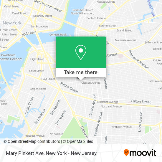 Mary Pinkett Ave map
