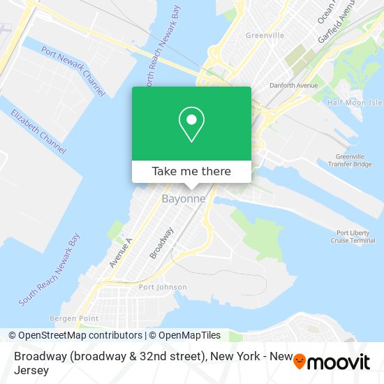 Mapa de Broadway (broadway & 32nd street)