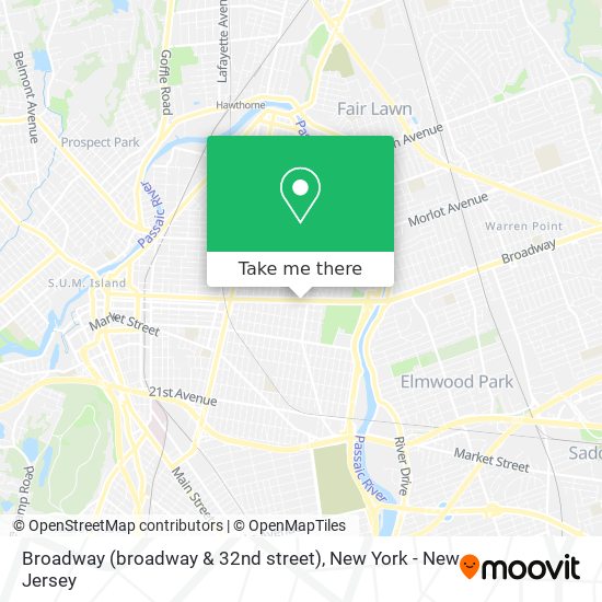 Mapa de Broadway (broadway & 32nd street)